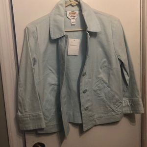 Talbots baby blue jacket